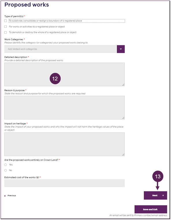 Screen shot of steps 12 and 13