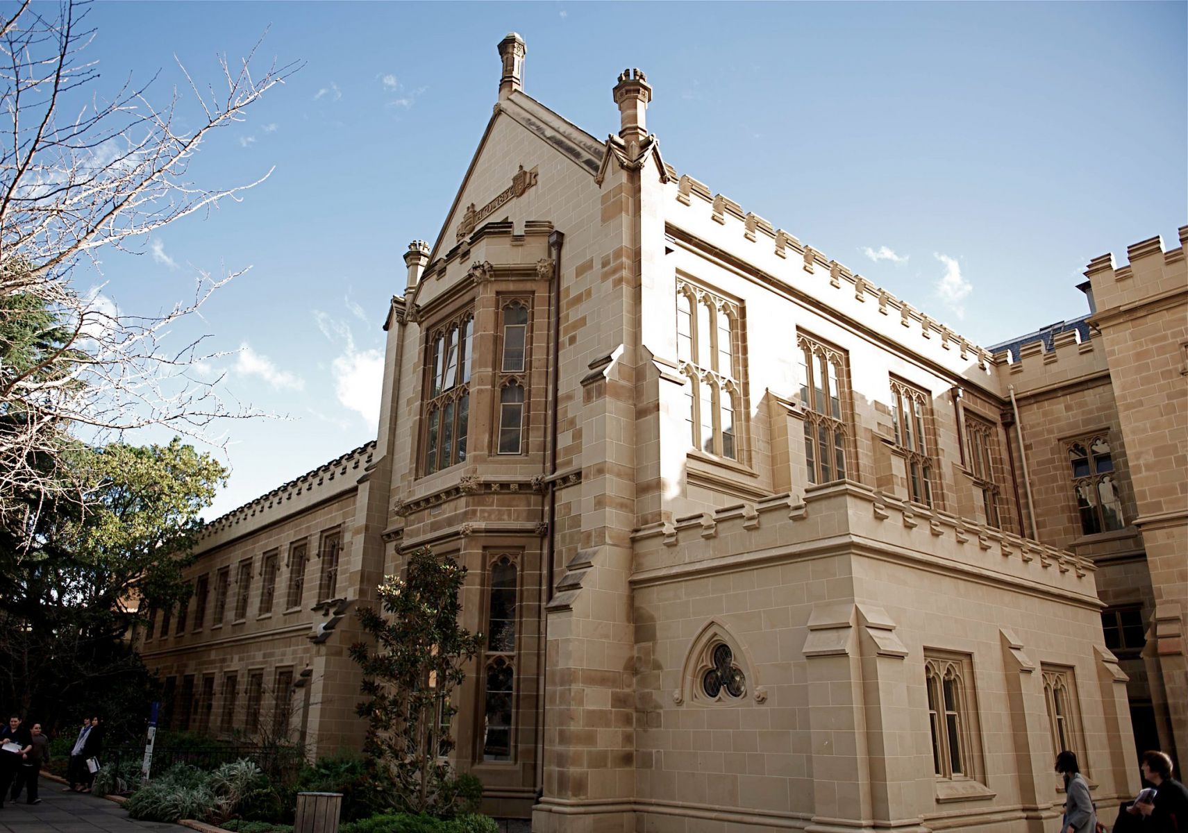 A sandstone building at Melbourne University